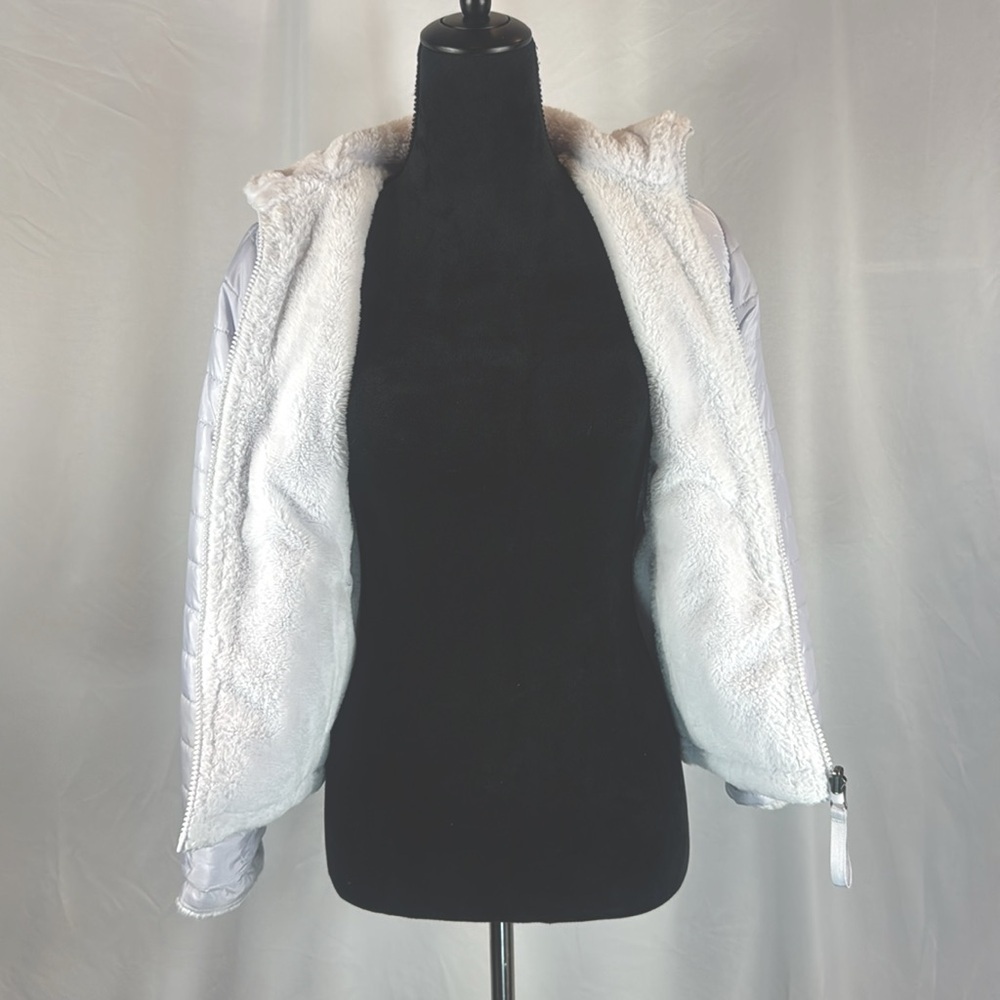 Reversible Puffer And Faux Fur Winter Jacket - Picture 6 of 6